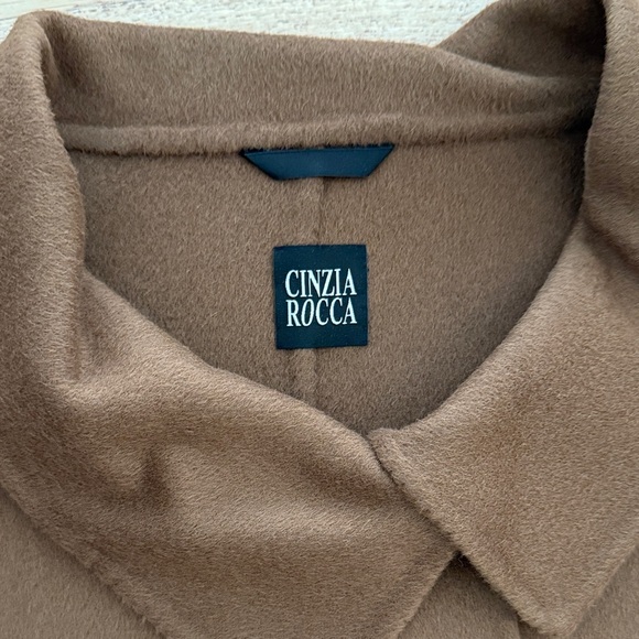 Cinzia Rocco Classic Short Baby Alpaca Wool Coat - Picture 7 of 14